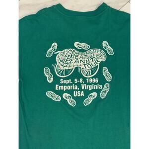 VINTAGE 1996 HANES BEEFY-T The Great Peanut Tour Emporia Virginia Size Large VTG
